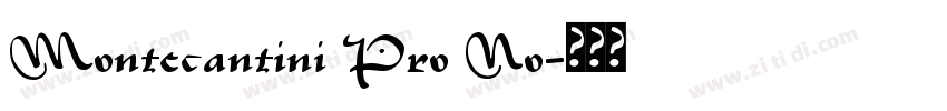 Montecantini Pro No字体转换